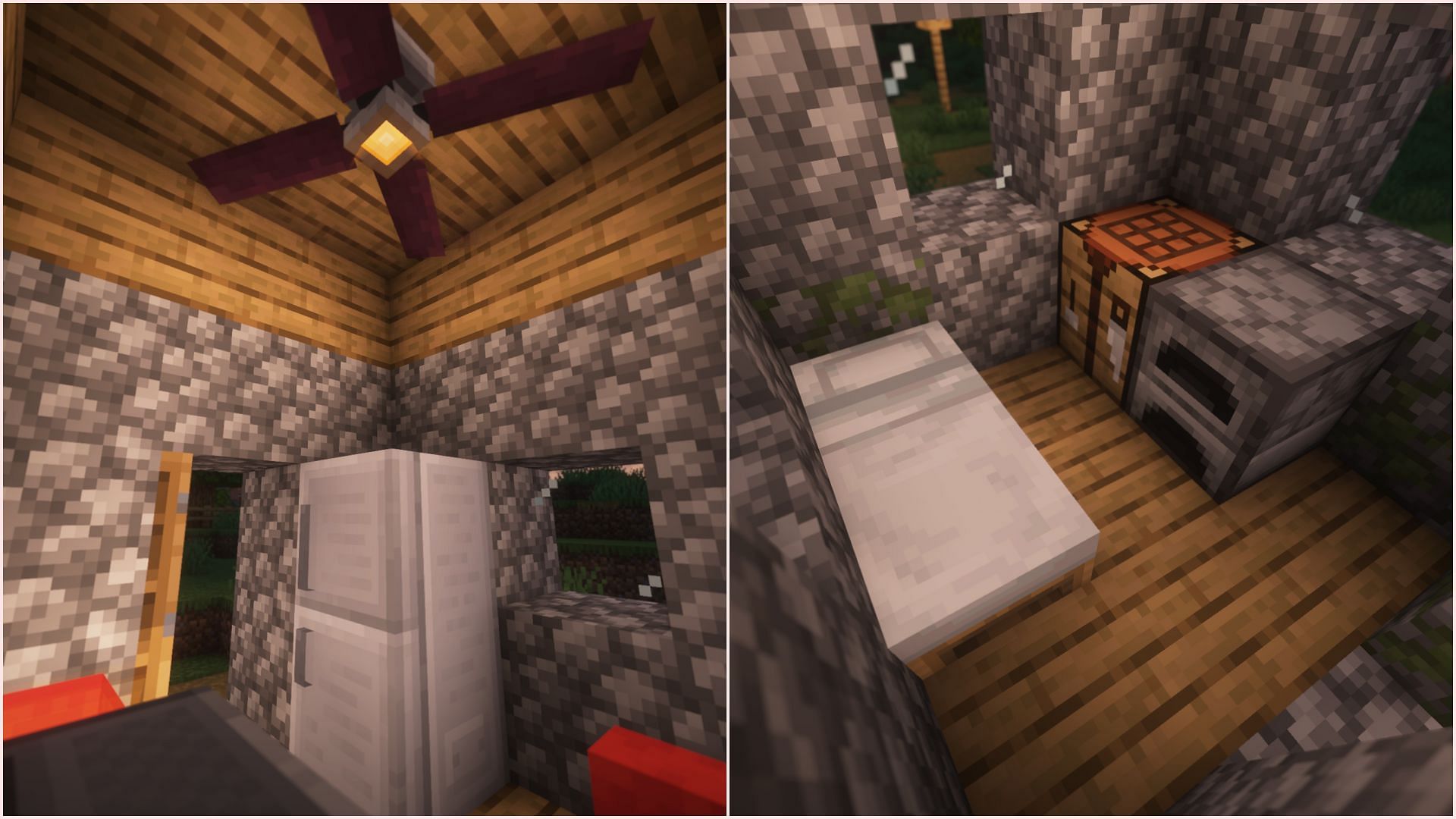 Minecraft has always been known for medieval survival rather than modern survival (Image via Sportskeeda Gaming || Mojang Studios)